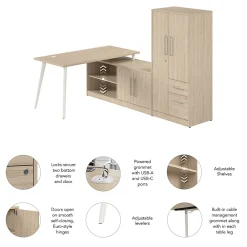L-Desks*Bush Business Furniture Vista 60