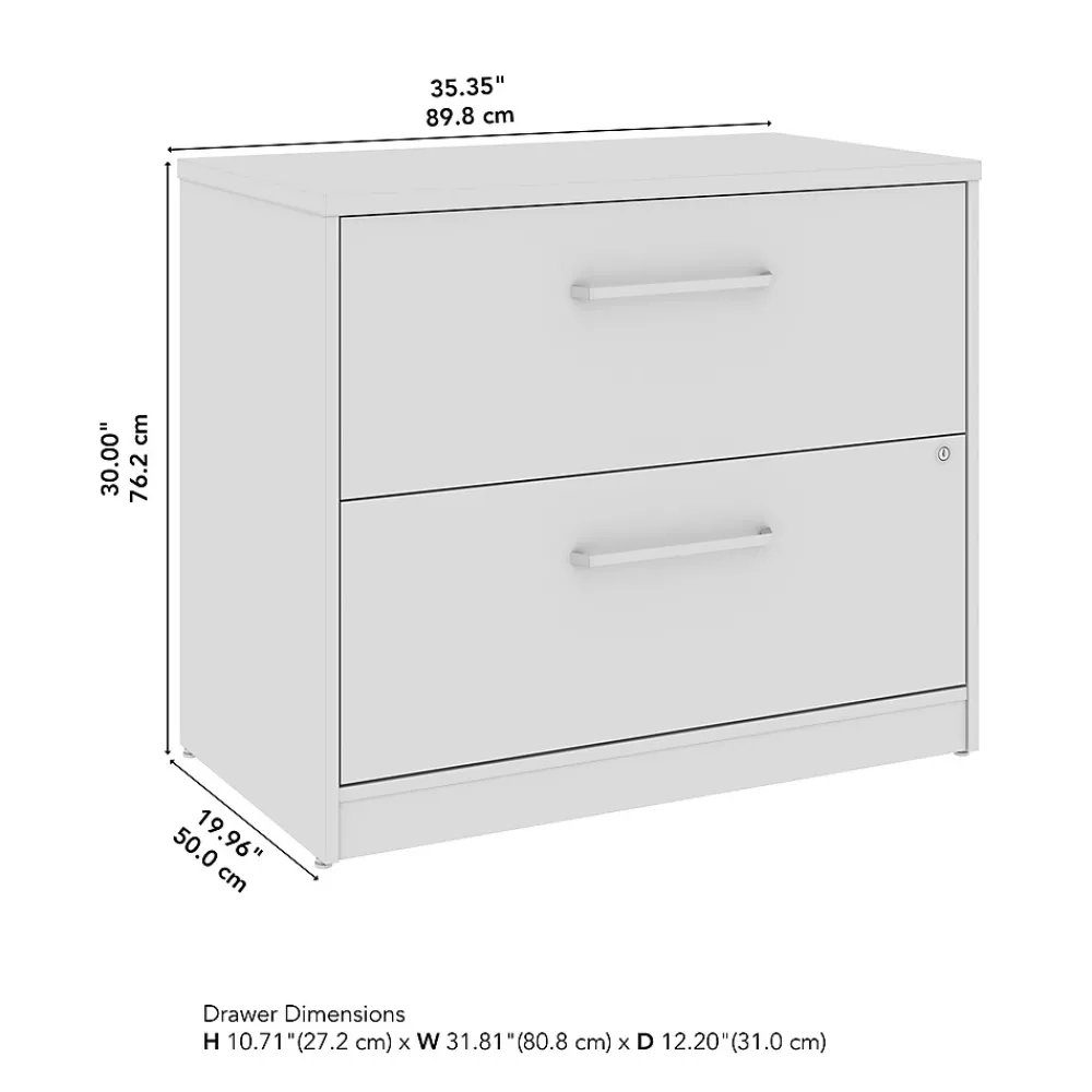 File Cabinets*Bush Business Furniture Vista 2 Drawer File Cabinet, Natural Elm (VSF136NESU)