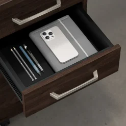 Storage Cabinets*Bush Business Furniture Vista Wardrobe Cabinet with Drawers, Black Walnut (VSS130BWK)