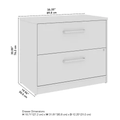 File Cabinets*Bush Business Furniture Vista 2 Drawer File Cabinet, Black Walnut (VSF136BWSU)