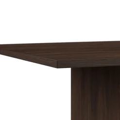 Conference Room Tables*Bush Business Furniture 96W x 42D Boat Shaped Conference Table with Wood Base, Black Walnut (99TB9642BWK)