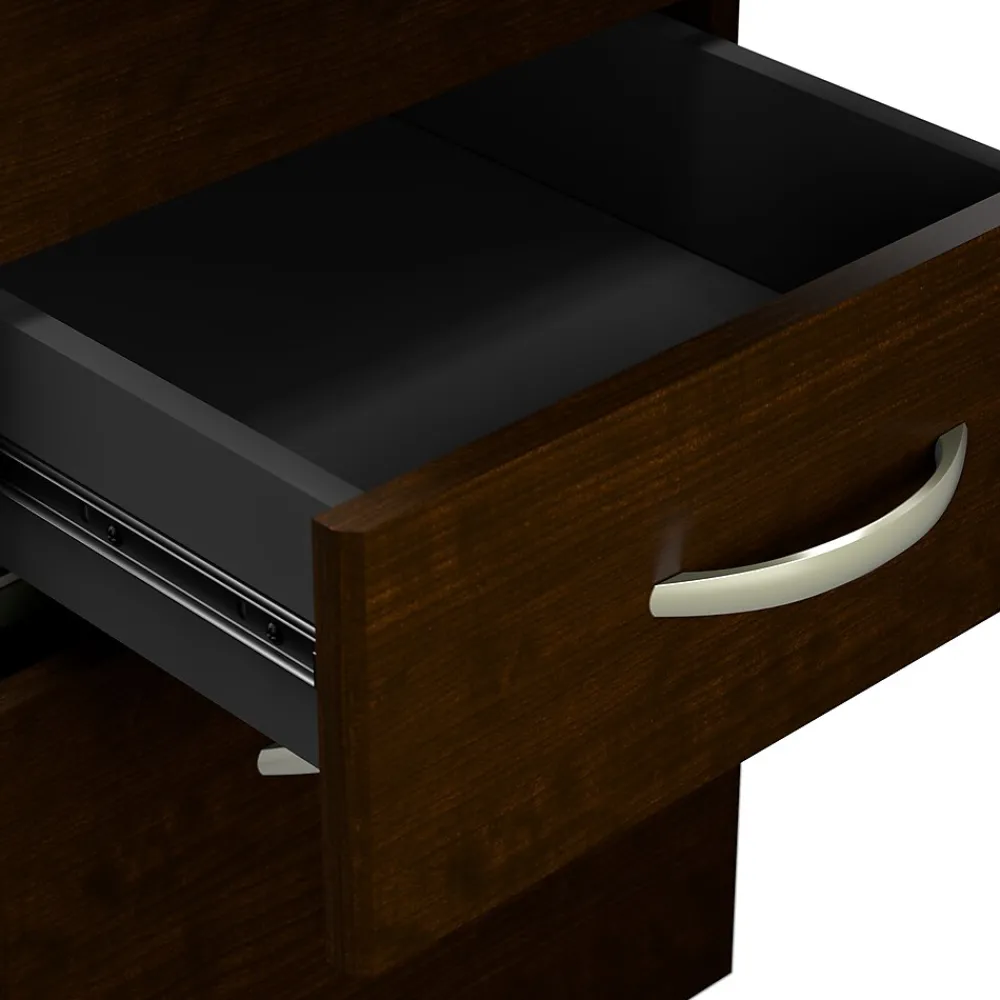 L-Desks*Bush Business Furniture Westfield 72W Bow Front L Shaped Desk with 42W Return and Mobile File Cabinet, Mocha Cherry (SRC167MRSU)