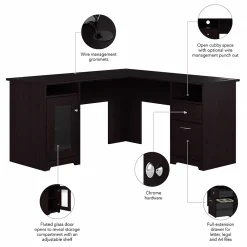 L-Desks*Bush Furniture Cabot 60