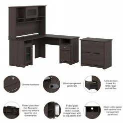 L-Desks*Bush Furniture Cabot 60