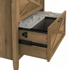 File Cabinets*Bush Furniture Key West 2-Drawer Lateral File Cabinet, Letter/Legal, Reclaimed Pine, 30