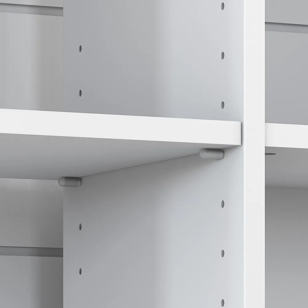 Bookcases*Bush Furniture Mayfield 30"H 3-Shelf Cube Bookcase, Pure White/Shiplap Gray (MAB145GW2-03)