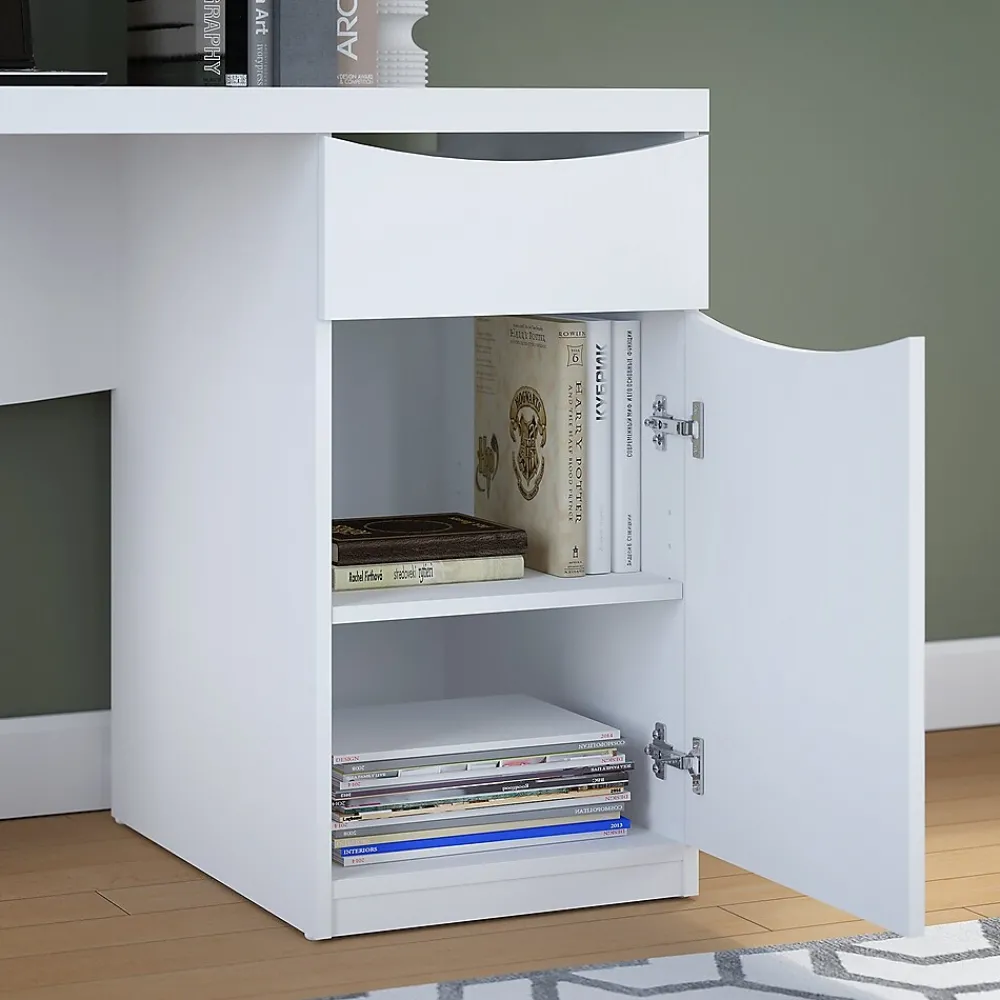Computer Desks*Bush Furniture Montrese 48"W Computer Desk, Pure White (MY72117-03)