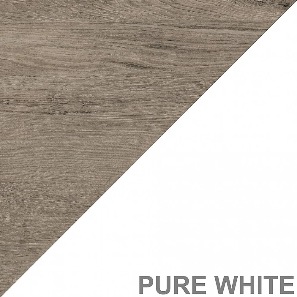 Computer Desks*Bush Furniture Salinas 60" L-Shaped Desk, (SAD160G2W-03) Shiplap Gray/Pure White