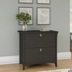 File Cabinets*Bush Furniture Salinas Lateral File Cabinet, (SAF132VB-03) Vintage Black