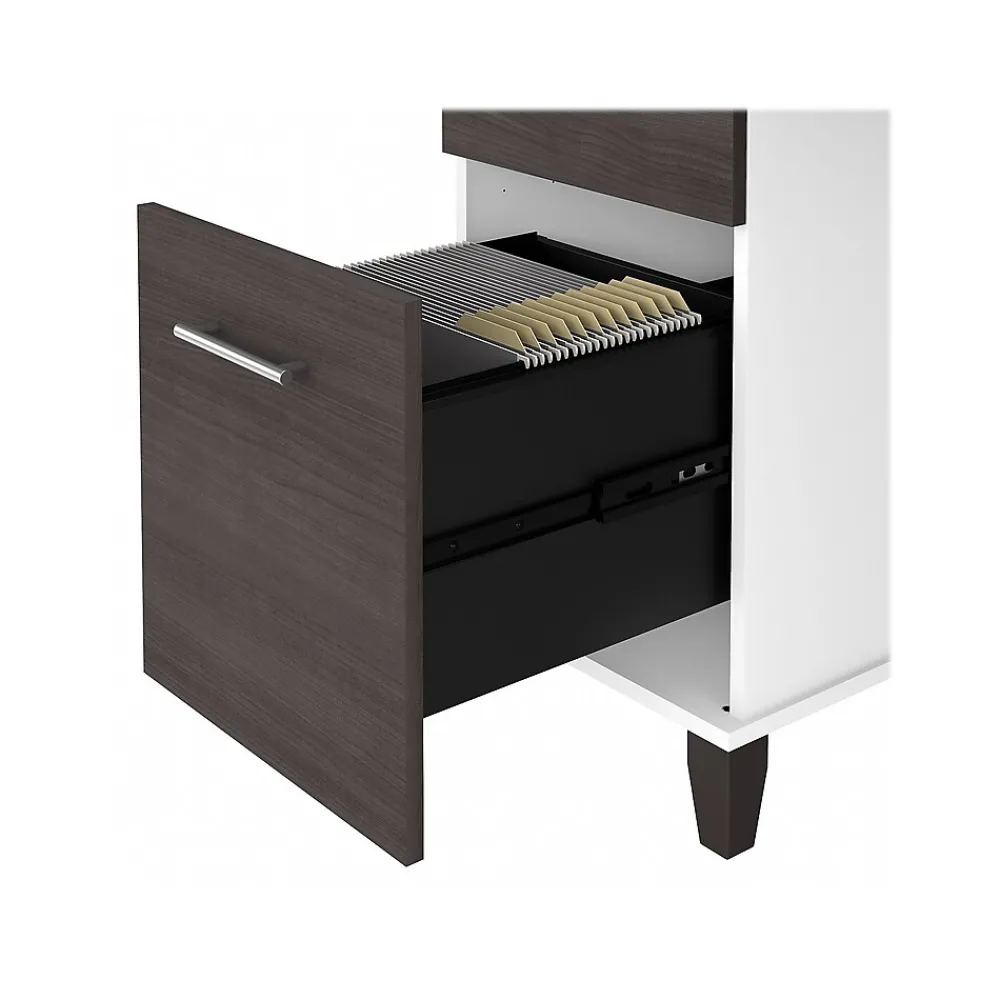 Computer Desks*Bush Furniture Somerset 60" Computer Desk, (WC81028K) Storm Gray/White