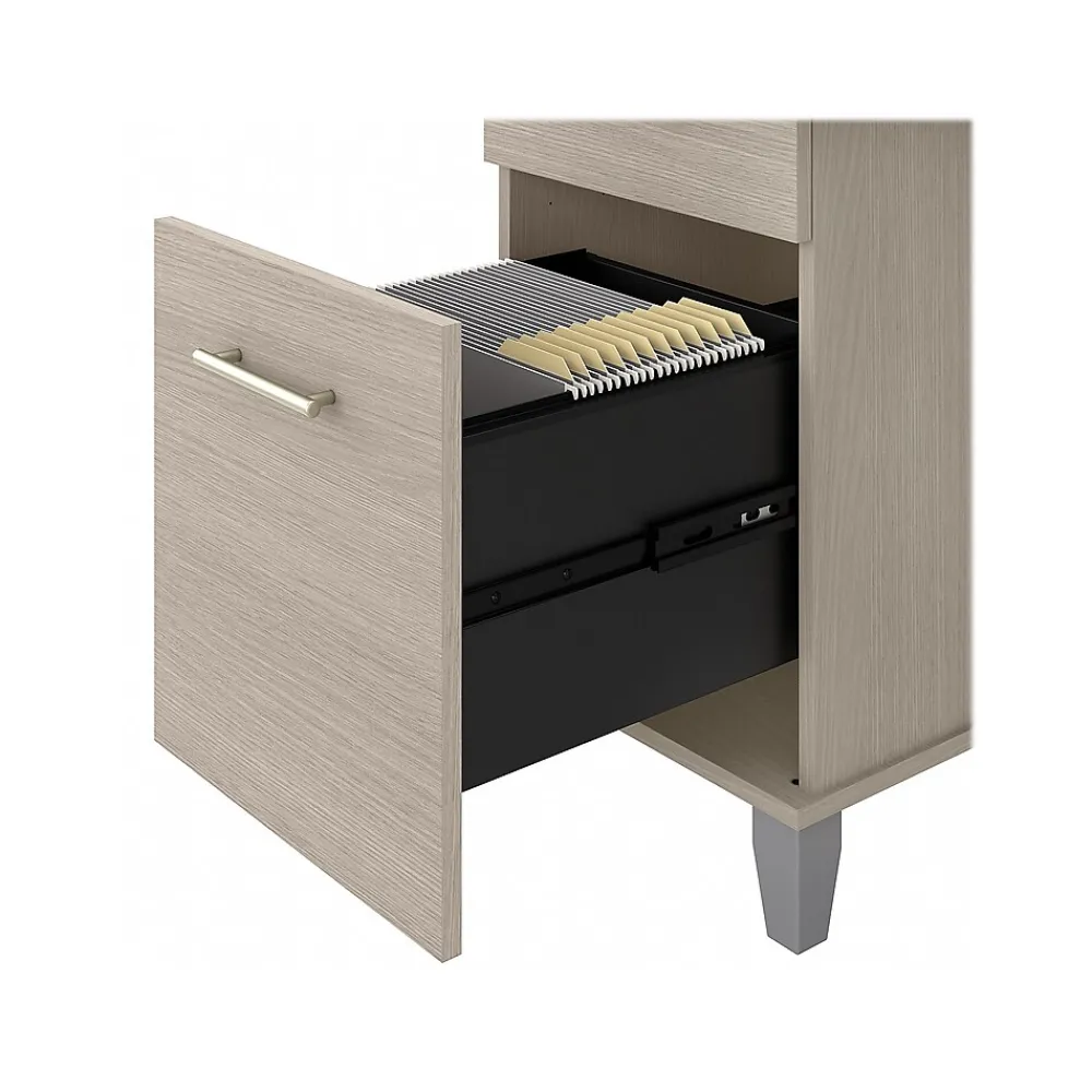 Computer Desks*Bush Furniture Somerset 72" Computer Desk with Drawers and Hutch, (SET018SO) Sand Oak