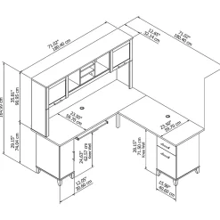 Office Desks*Bush Furniture Somerset 72