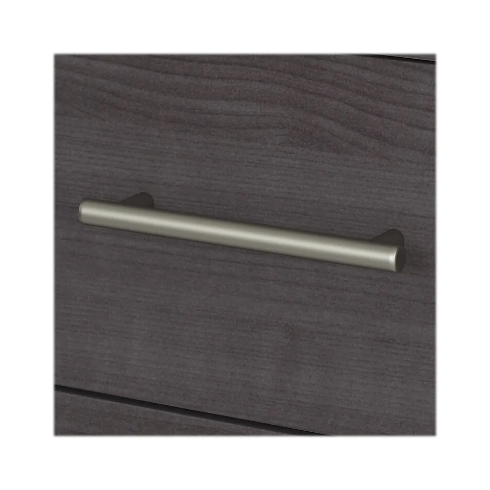 L-Desks*Bush Furniture Somerset 72"W L Shaped Desk with Hutch and Lateral File Cabinet, (SET009SG) Storm Gray
