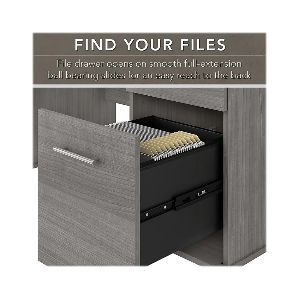 Computer Desks*Bush Furniture Somerset 60"W Office Desk with Drawers, (WC81228K) Platinum Gray