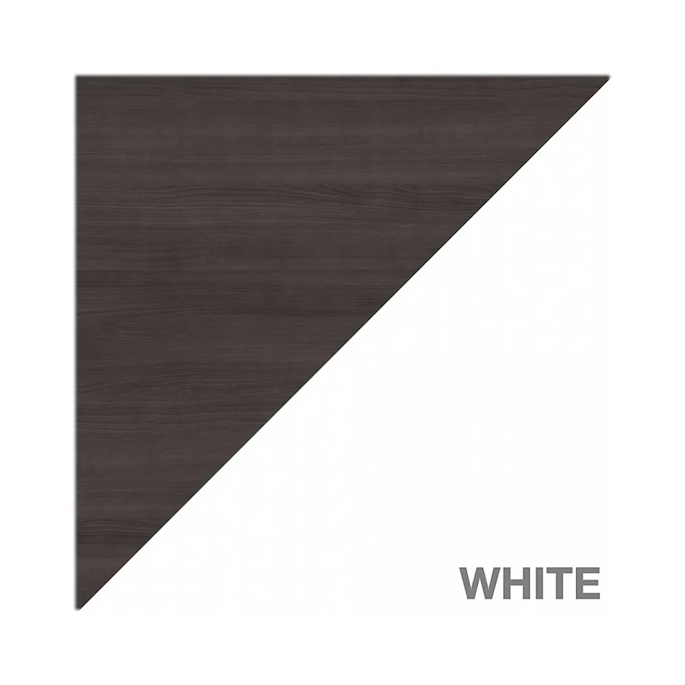 L-Desks*Bush Furniture Somerset 60"W L Shaped Desk with Storage, (WC81030K) Storm Gray/White