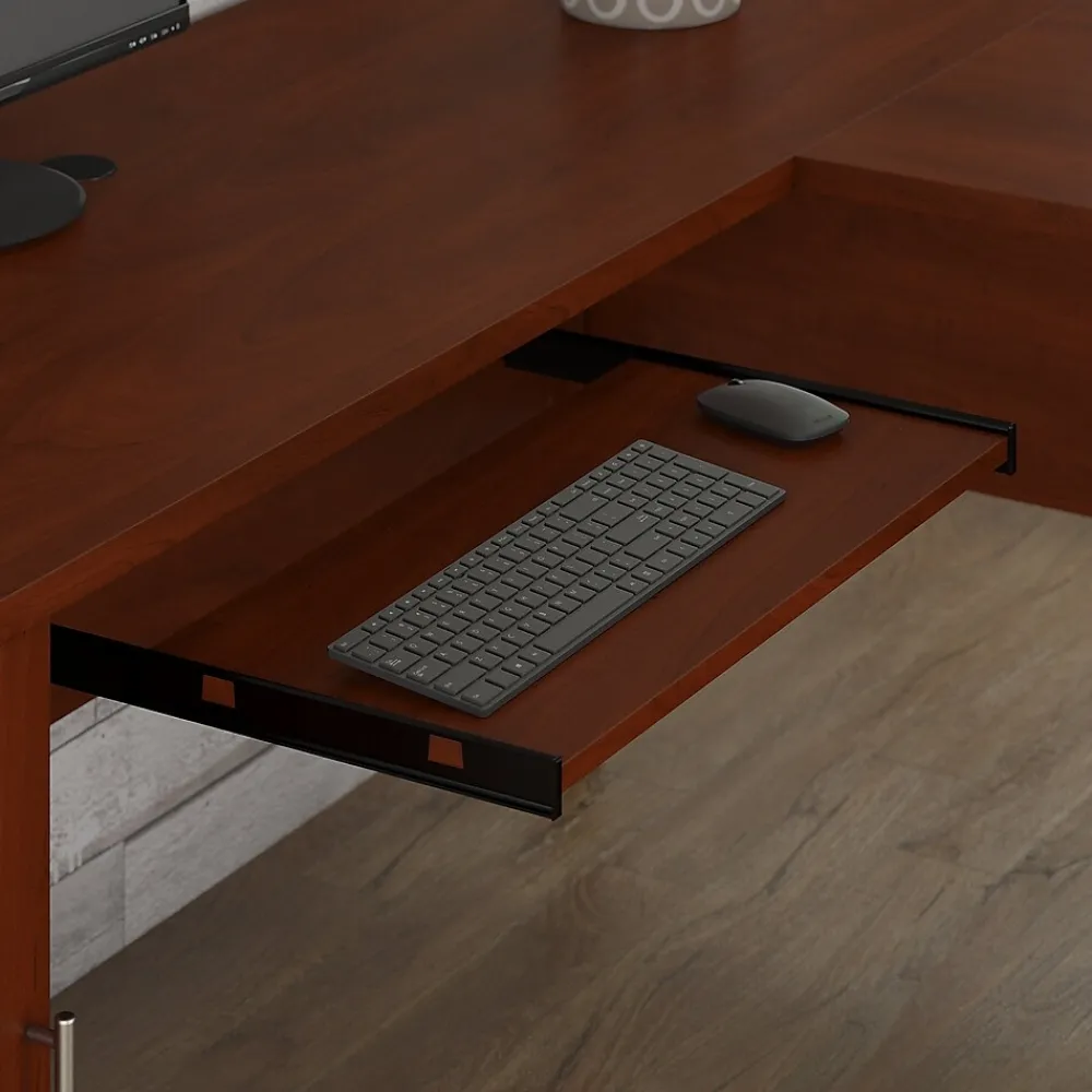 L-Desks*Bush Furniture Somerset 72"W L Shaped Desk with Storage, (WC81710K) Hansen Cherry