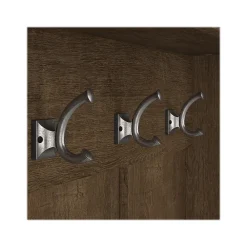 Storage Cabinets*Bush Furniture Woodland 24W Hall Tree and Small Shoe Bench with Shelves, Ash Brown (WDL008ABR)
