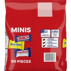 Ferrero Rocher Butterfinger, CRUNCH, and Baby Ruth Assorted Minis Candy Bars, 32.4oz (FEU71526)
