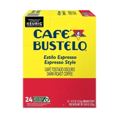Cafe Bustelo Espresso Coffee, Dark Roast, Keurig® K-Cup® Pods, 24/Box (6106)