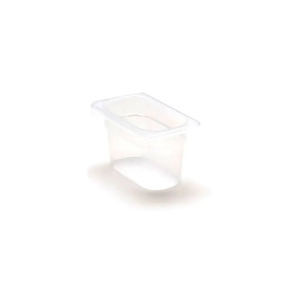 Cambro 1/9 Size 4" Deep Food Pan, 6 15/16" L x 4 1/4" W, Translucent (94PP190)