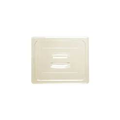 Cambro 1/2 Size H-Pan™ Food Pan Cover, 12 3/4" L x 10 7/16" W, Amber (20HPCH150)