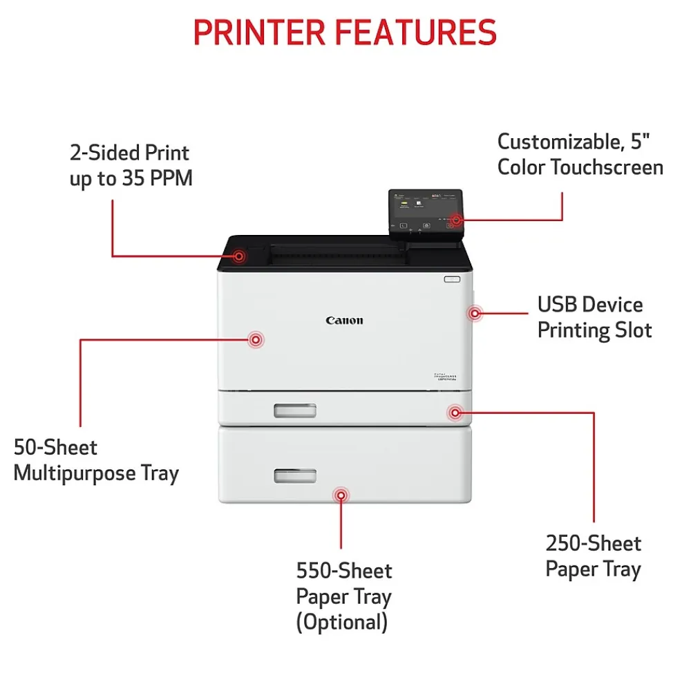 Canon imageCLASS LBP674Cdw Wireless Color Laser Printer (5456C006)