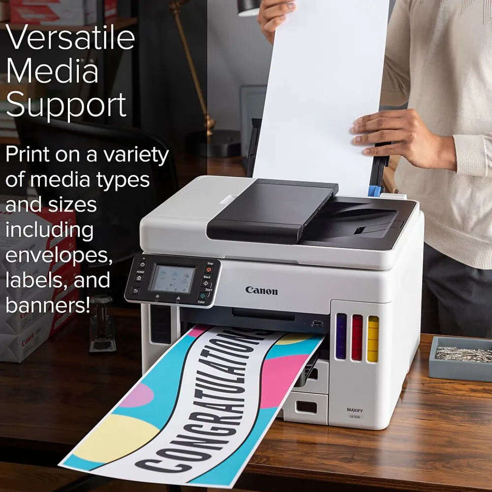 Canon MegaTank MAXIFY GX7021 Wireless Color All-in-One Inkjet Printer (4471C037)