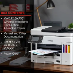Canon MegaTank MAXIFY GX7021 Wireless Color All-in-One Inkjet Printer (4471C037)