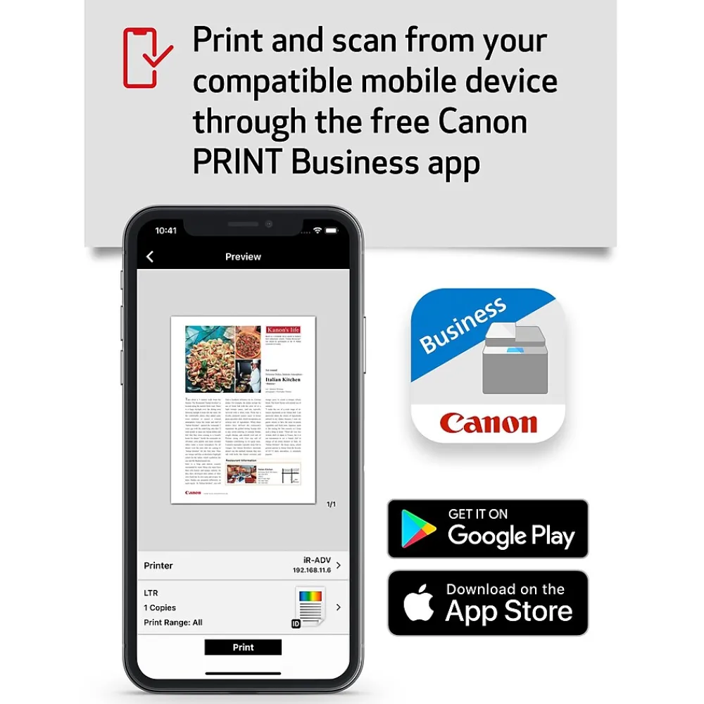 Canon imageCLASS D1650 Wireless Monochrome Laser Multifunction Printer (2223C023)