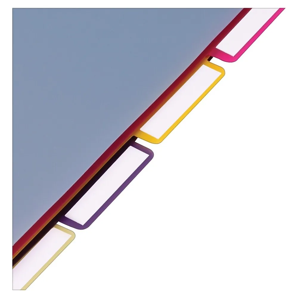 Dividers|Cardinal Blank Dividers, 5-Tab, Assorted Colors, Set (CRD 84250)