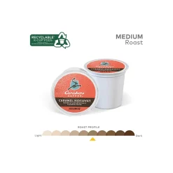 Caribou Coffee Caramel Hideaway Coffee Keurig K-Cup Pods, Medium Roast, 96/Box (736685CT)