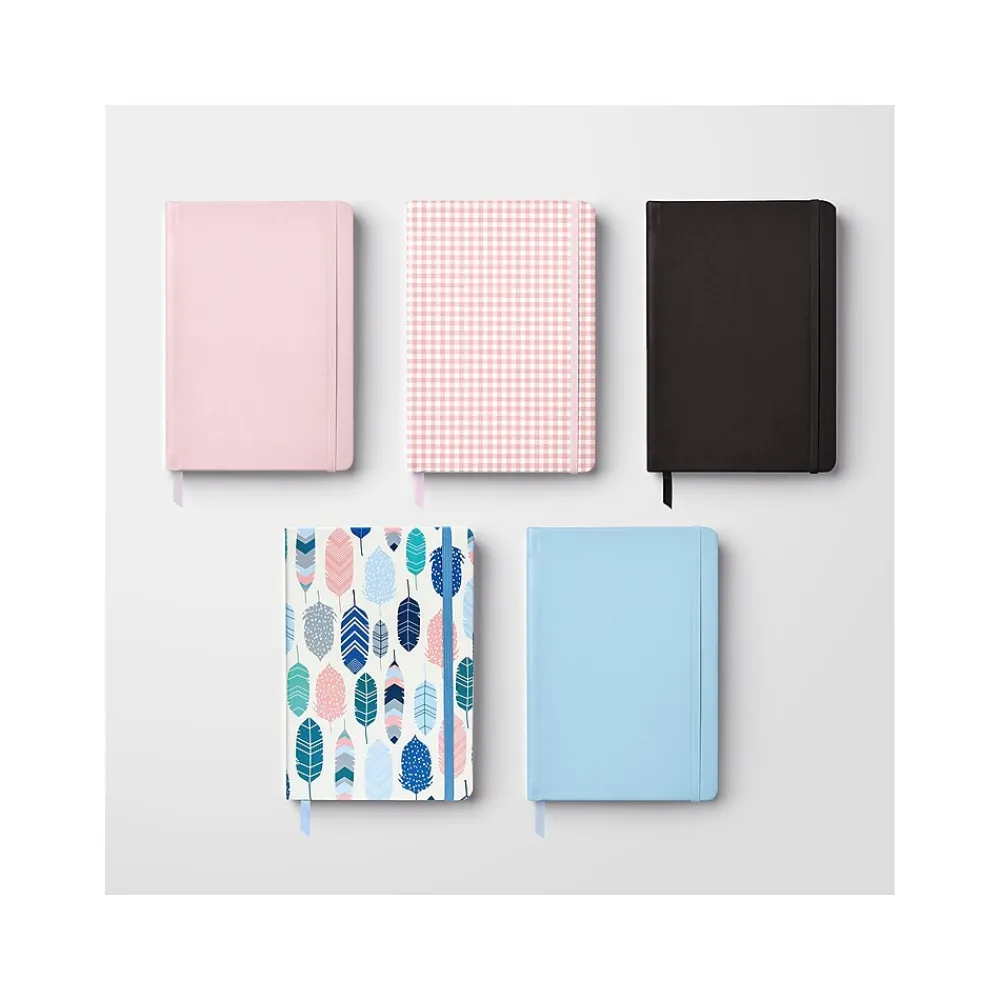 Journals|Carpe Diem Sky Blue Journal, 5.24" x 8.27", Wide-Ruled, 192 Pages (9374-CD)