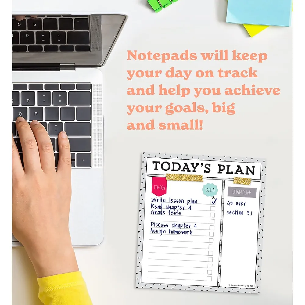 Classroom Paper*Carson-Dellosa Today's Plan Notepad Set, Multicolored (145399)
