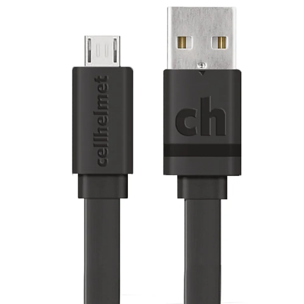 2.4-Amp Single-USB Car Charger with USB-A to Micro USB Flat Cable, 3 Feet (CAR-2.4/1+F-MICRO-3-B)<cellhelmet Hot