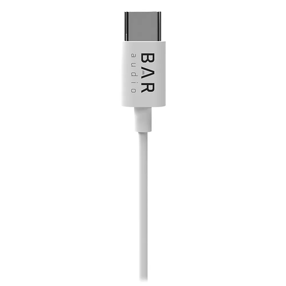 Bar Audio Earbuds, USB-C Connector, White (BAR-IN-EAR-TYPE-C)<cellhelmet Best