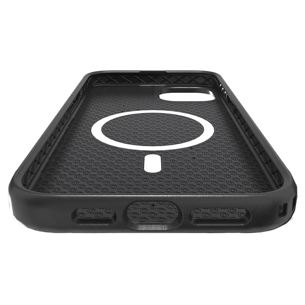 cellhelmet Fortitude Series MagSafe Phone Case for iPhone 15 Plus (6.7"), Onyx Black (C-FORT-i15-6.7PLUS-OB)