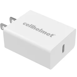 20-Watt Single-USB Power Delivery Wall Charger with USB-C to Lightning Round Cable, 3 Feet (WALL-PD-20W+R-LIGHT)<cellhelmet Clearance