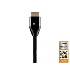 Monoprice Certified Premium High Speed HDMI® Cable, HDR, 10ft - Black