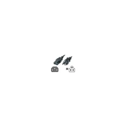 C2G Cables to Go C2G 6' NEMA 5-15P to IEC320C13 Male/Female Universal Power Cord, Black (03130)