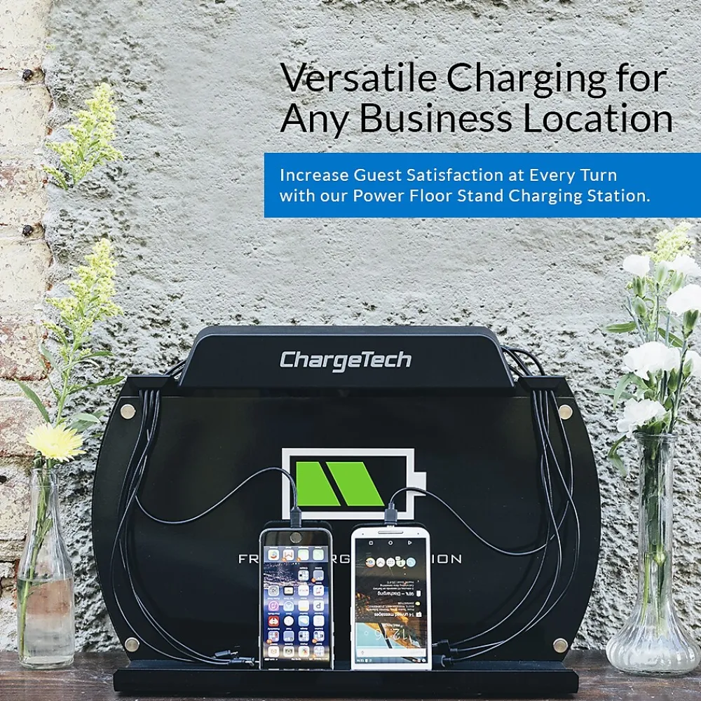 USB Charging Station for Most Smartphones, Black (CT-300061)<ChargeTech Best