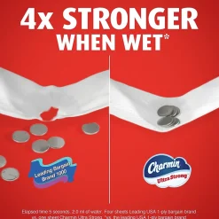 Ultra Strong Mega XL Toilet Paper, 2-Ply, White, 330 Sheets/Roll, 18 Rolls/Pack (04308)<Charmin New