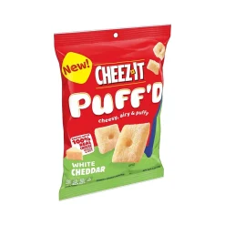 Cheez-It Puff'd Snack Crackers, White Cheddar, 3 Oz., 6/Carton (2410000024)