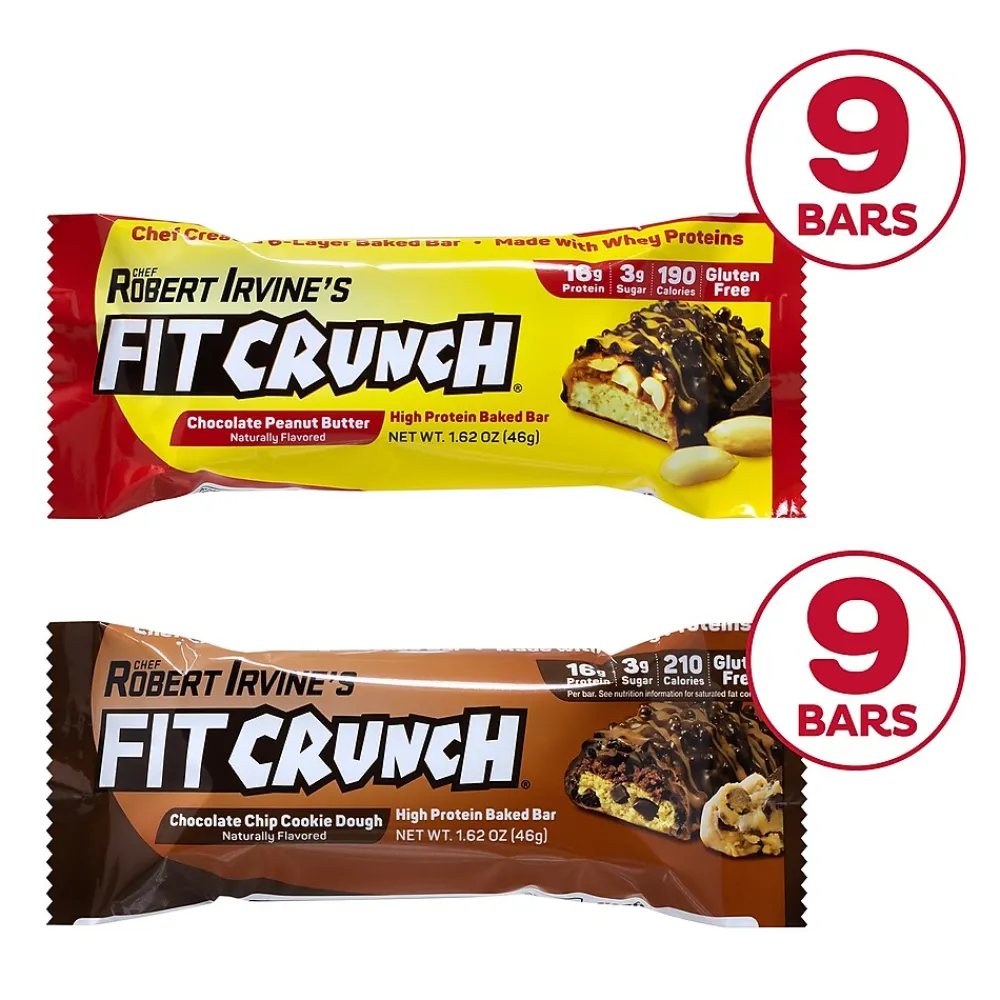 FITCRUNCH Chef Robert Irvine's High Protein Bars, Variety Pack (1.62 oz., 18 ct.)