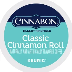 Cinnabon Classic Cinnamon Roll Coffee Keurig® K-Cup® Pods, Light Roast, 24/Box (6305)
