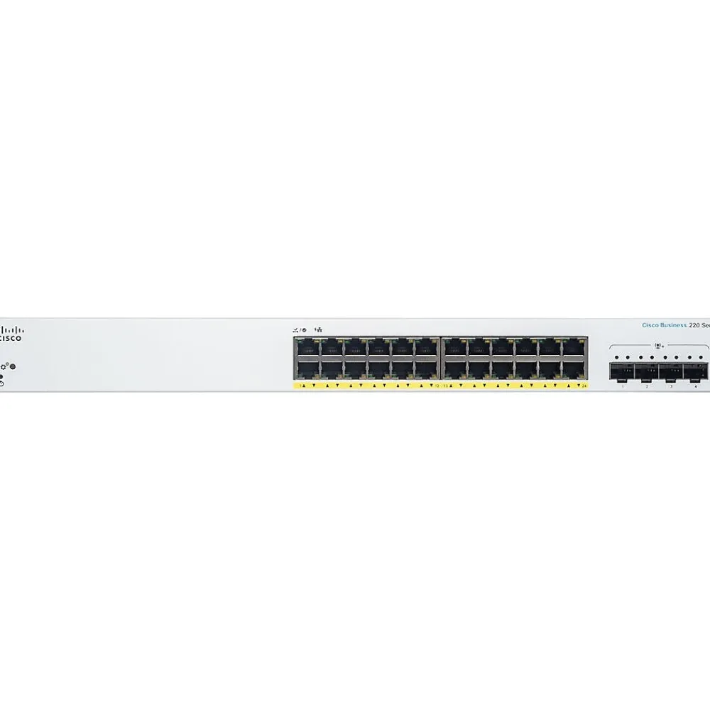 Best Cisco 220 24-Port Gigabit Ethernet Managed Switch, Silver (CBS22024P4XNA)