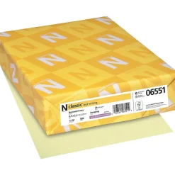 Resume Paper*Neenah Paper CLASSIC® Laid Writing Paper, 8 1/2" x 11" 24 lbs., Laid Finish, Baronial Ivory, 500/Ream