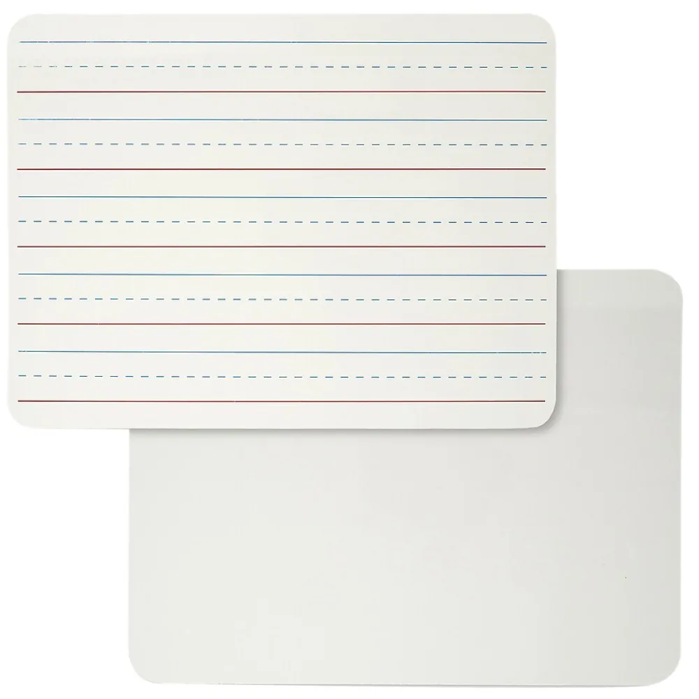 Dry Erase*CLI 2-Sided Magnetic Plastic Mobile Dry-Erase Whiteboard, 9" x 12", 3/Pack (CHL35135-3)