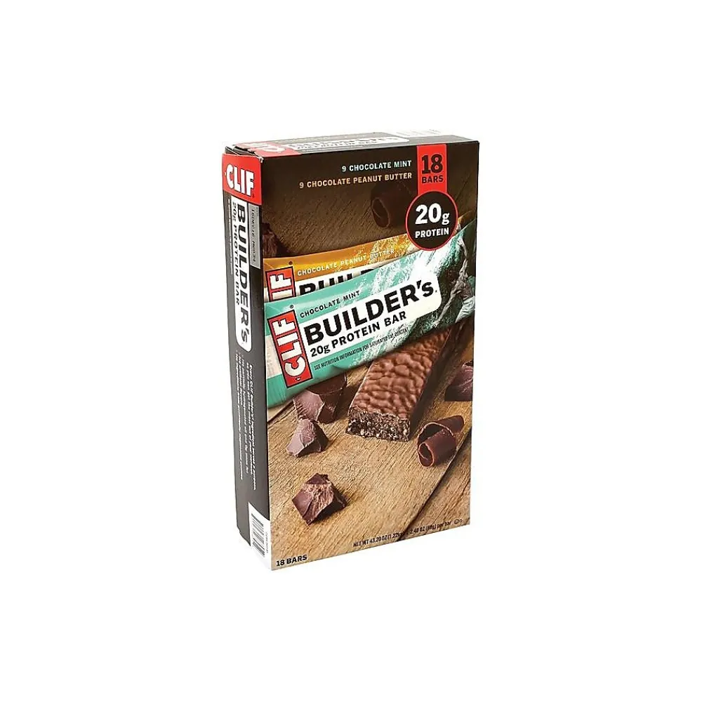 Clif Builder's Chocolate Protein Bar, 2.4 oz., 18 Bars/Box (220-00543)