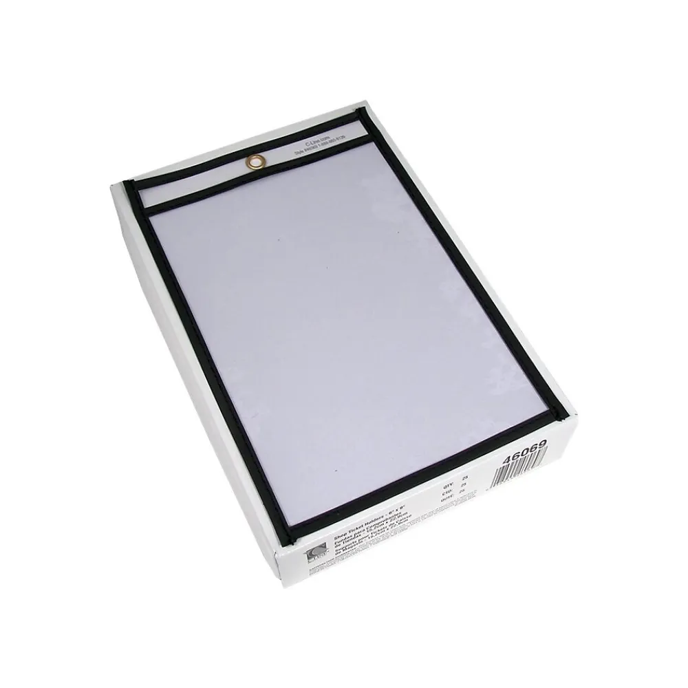 Sheet Protectors|C-Line Job Ticket Holders, 6" x 9", Clear, 25/Box (46069)