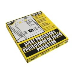 Sheet Protectors|C-Line Topper Standard Weight Sheet Protectors, 8-1/2" x 11", Clear, 100/Box (90125) (CLI90125)